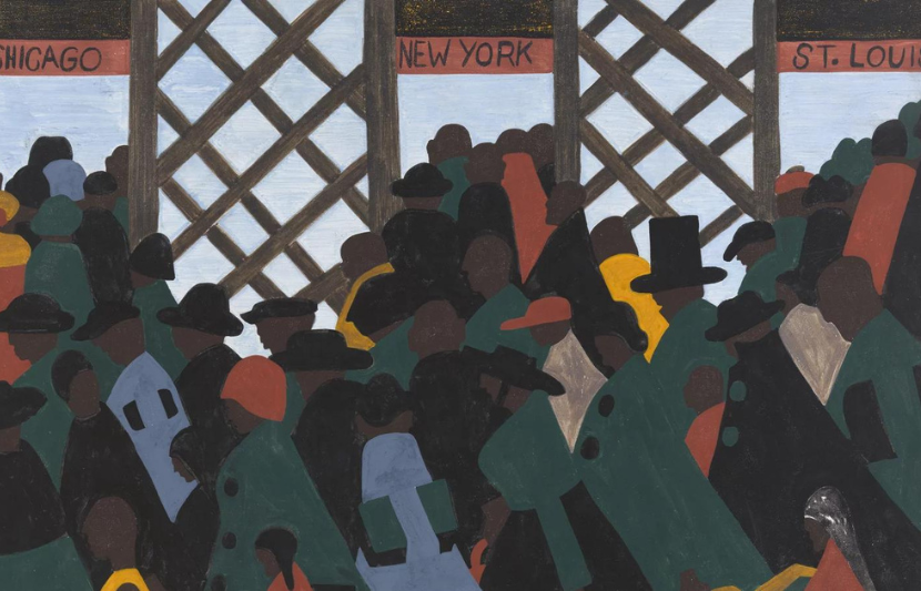 The Migration Series, Panel No. 1, by Jacob Lawrence (The Phillips Collection)