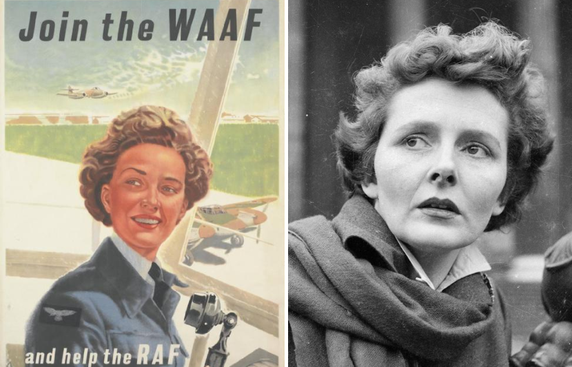 Poster for the WAAF and portrait of Mary Lee Settle